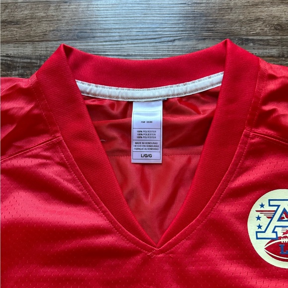 NWOT - Kansas City Chiefs Blank NFL Jersey - Red with Football Patch - Picture 5 of 14